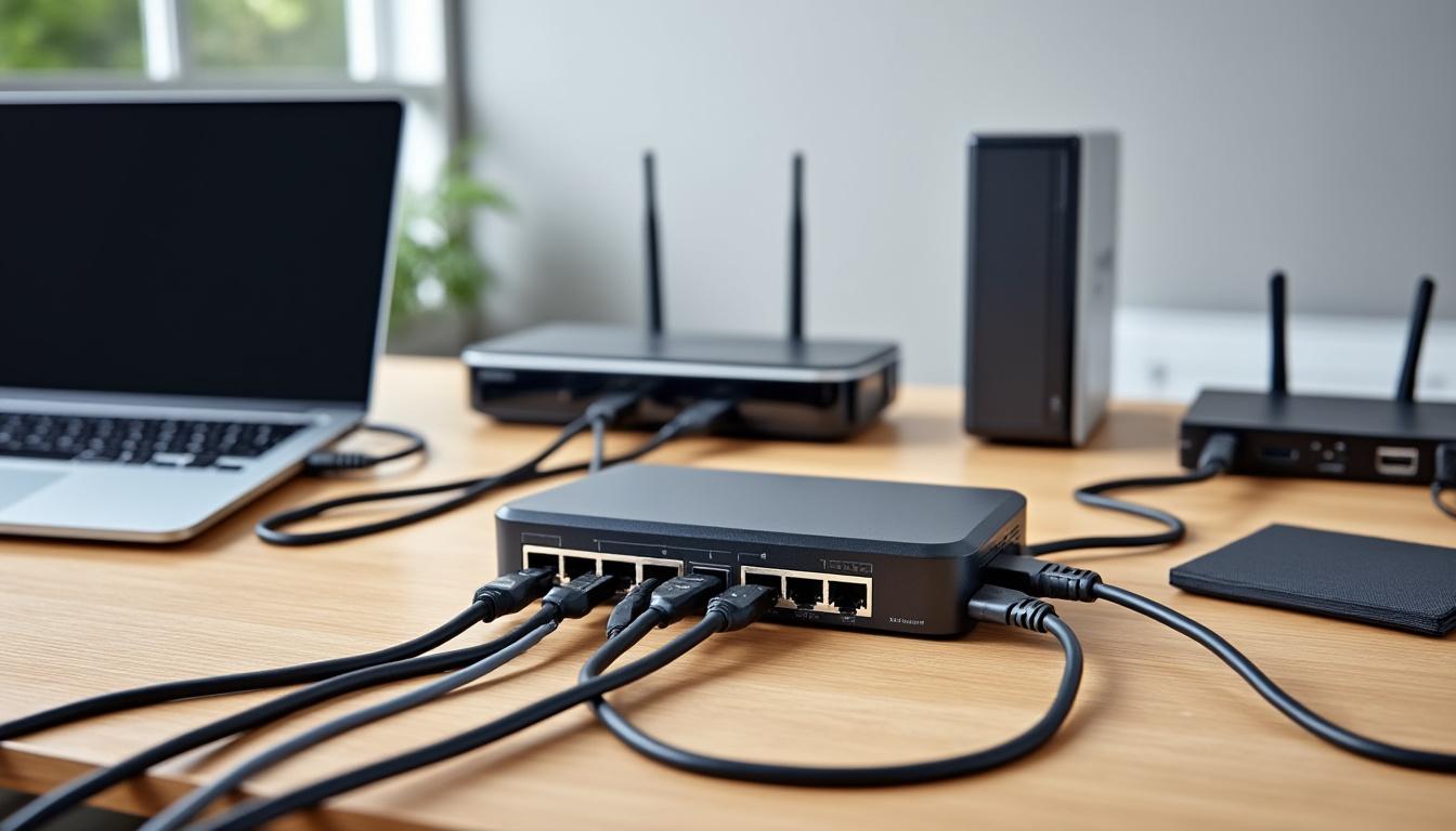 découvrez les différences essentielles entre un hub et un switch pour optimiser votre réseau et améliorer votre connectivité. apprenez à choisir l'équipement adapté à vos besoins en matière de performance et de sécurité.