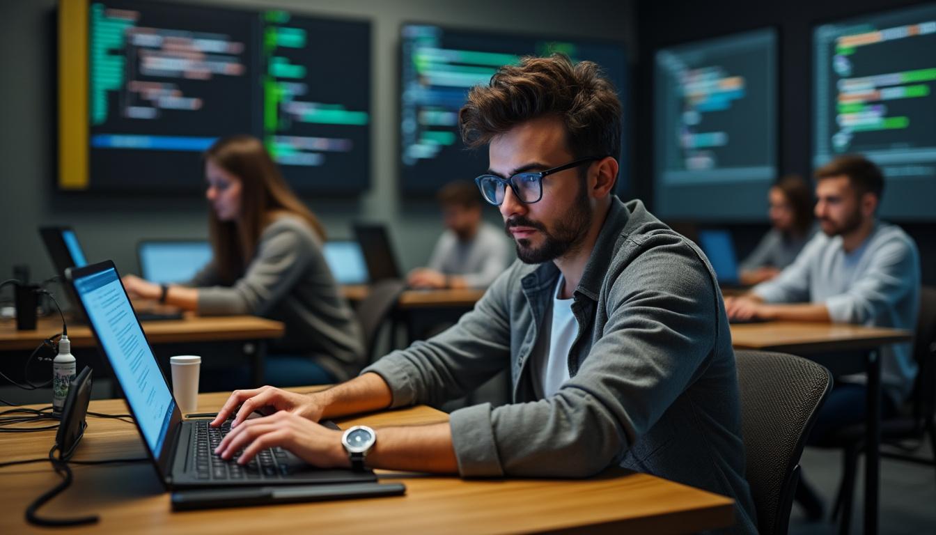 découvrez notre formation professionnelle en développement web en tunisie. apprenez les compétences essentielles pour devenir développeur, avec des cours pratiques et un encadrement expert. informez-vous sur les avantages de notre centre de formation et lancez votre carrière numérique avec succès.