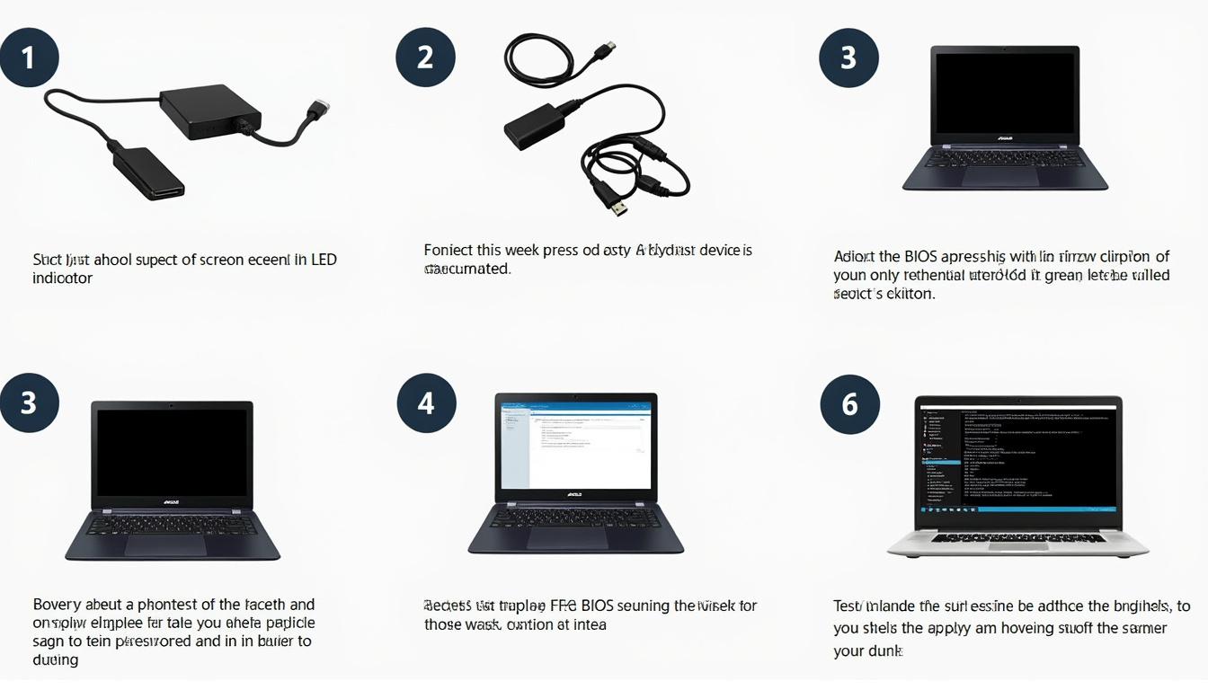votre pc portable asus s’allume mais l’écran reste noir ? découvrez notre guide de dépannage étape par étape pour identifier et résoudre rapidement ce problème d’affichage.
