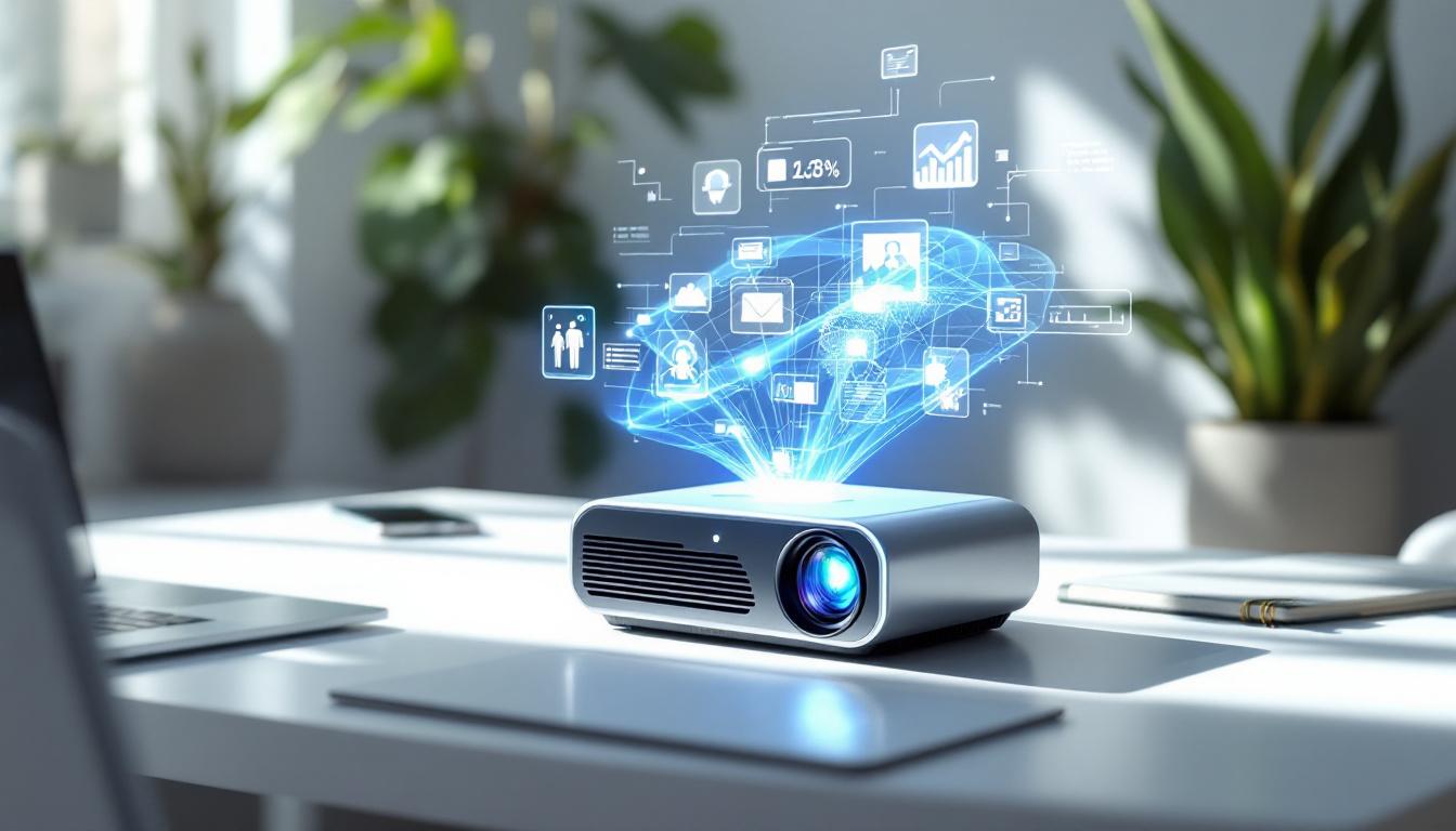 découvrez les dernières innovations technologiques des vidéoprojecteurs bureautiques portables, alliant performance et mobilité pour vos présentations professionnelles.