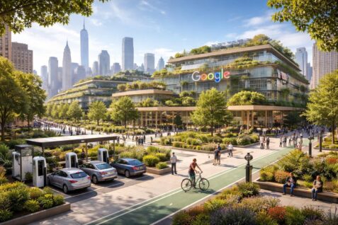 découvrez comment google à new york city intègre des pratiques de développement durable innovantes pour un avenir plus écologique et responsable.